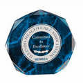 Blue Marble Octagon Acrylic Award (7")